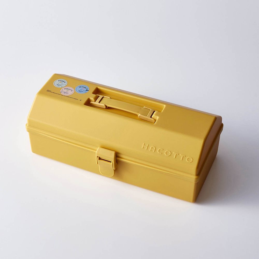 日本千趣會 - 迪士尼 HACOTTO工具箱造型收納盒-維尼-黃 (38x20x14cm)