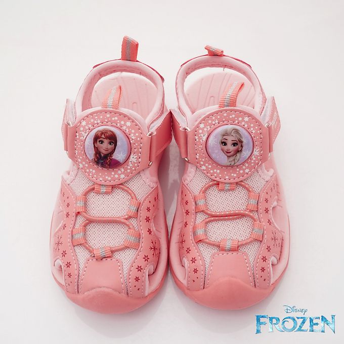 冰雪奇緣 - 冰雪奇緣電燈護趾涼鞋-FOKT37693蜜桃粉(中小童)-涼鞋-蜜桃粉