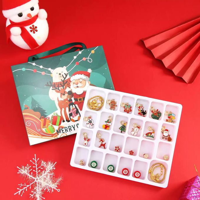 聖誕節交換禮物倒數盲盒DIY串珠手鍊2組