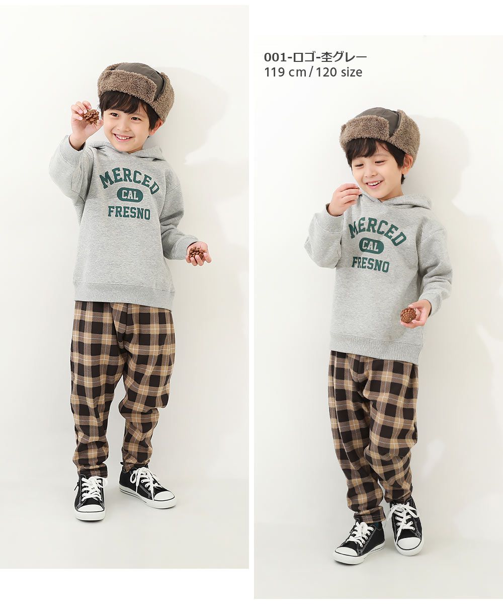 日本 devirock - 柔軟裏毛印花長袖帽T-Guess What-墨黑