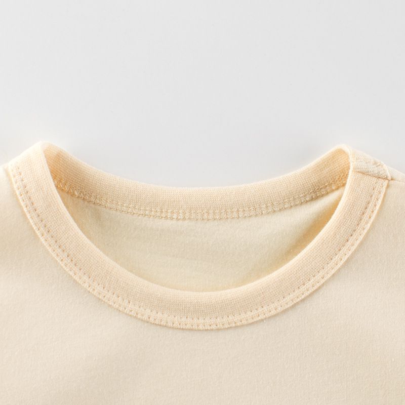 純棉短袖上衣-夢幻漸層冰棒-杏色