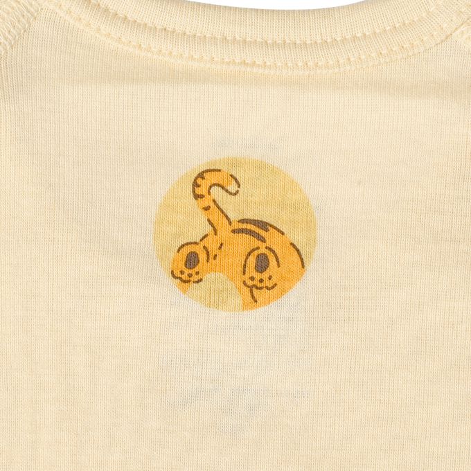 akachan honpo - ah短袖圓領上衣2件組-穿衣練習-奶油色