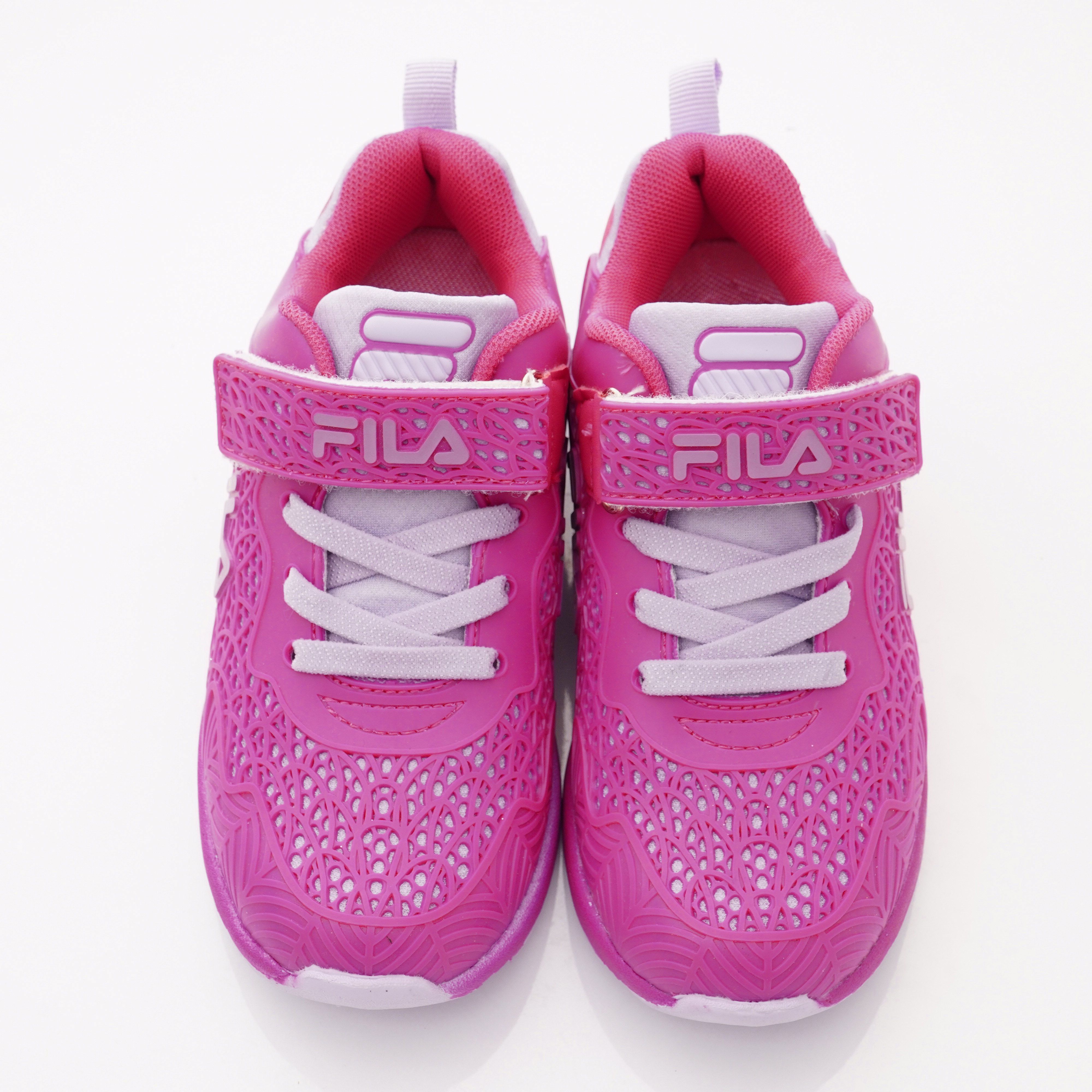 FILA - 義式雙層運動鞋款(中大童段)-桃