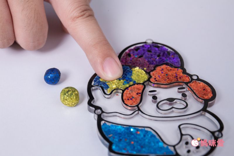 Crayola繪兒樂 - 閃亮魔豆貼_鑰匙圈