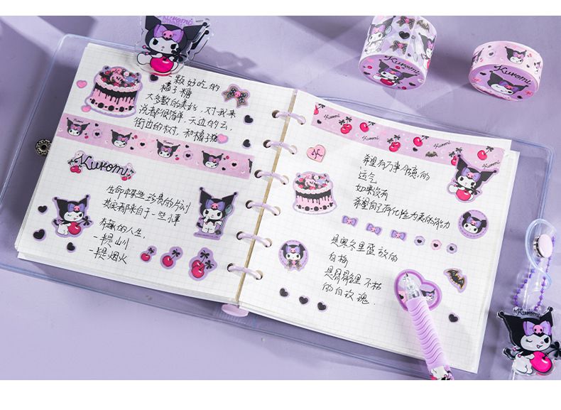 卡通手帳禮盒組-卡通人物美樂蒂 (26x25.2cm)