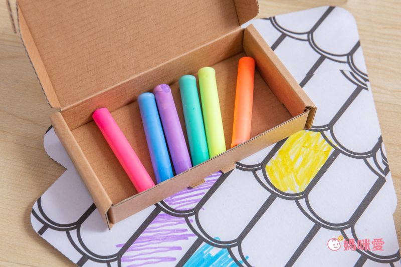 韓國SNOWKIDS - 寶寶安全無痕塗鴉蠟筆-6色組：冰雪藍/杏玫红/極光黃/粉凝綠/芋藕紫/橙柚橘