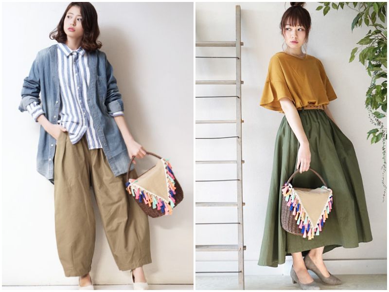 日本妞夏日最愛。草編包Ｘ編織包