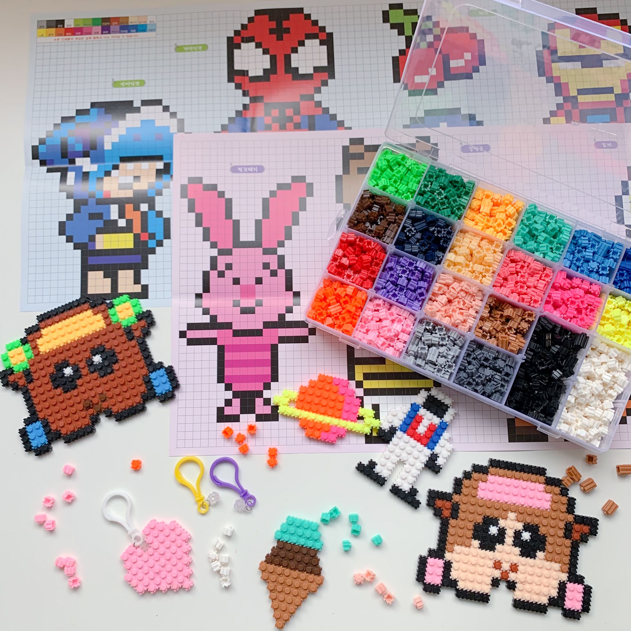 特殊夜光拼豆！【MYTOYS】熱門明星卡通人物任你拼湊☆