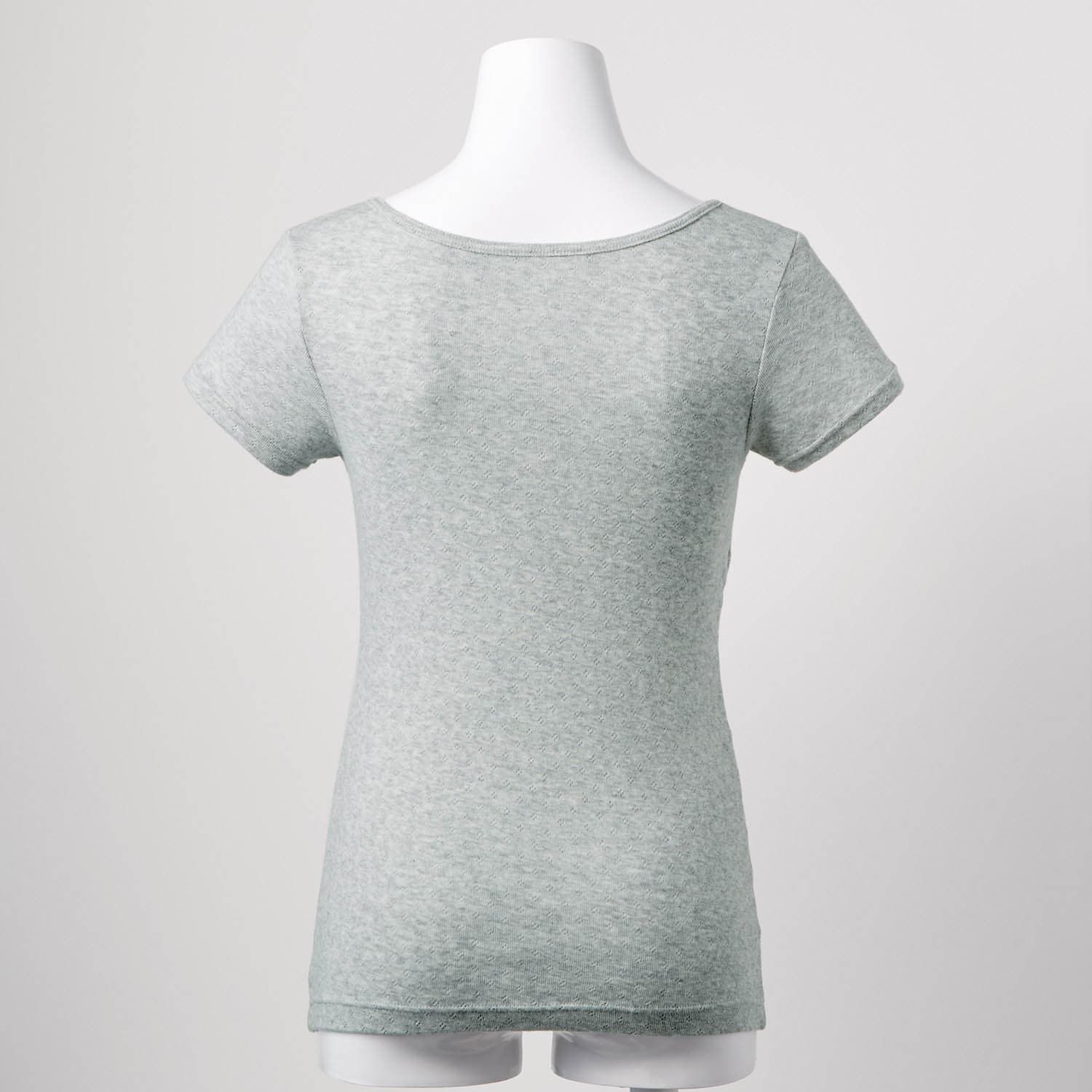 日本 Hummingchouchou - 100%棉 附Bra少女內搭短袖上衣-蝴蝶結-米白