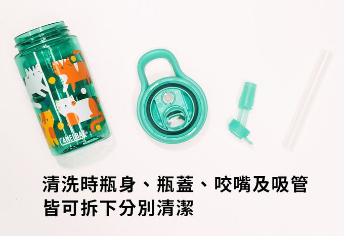CamelBak - EDDY+ 兒童吸管運動水瓶 角落小夥伴限量款-花花泡泡-400ml