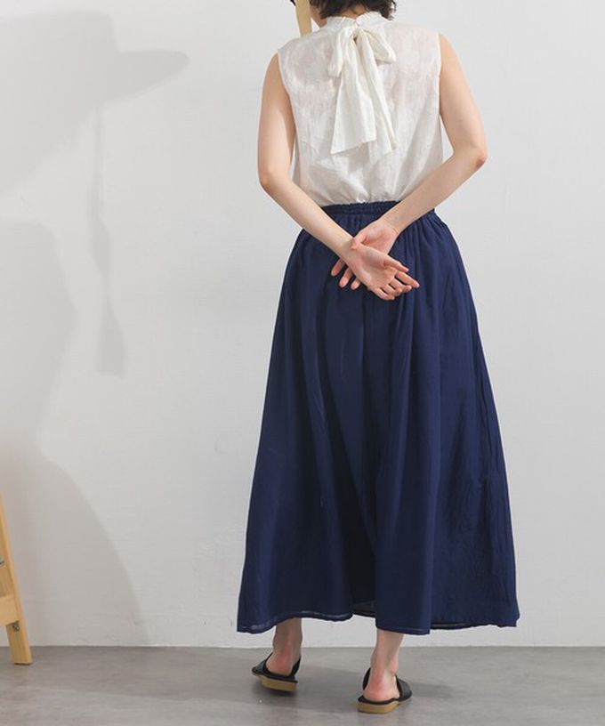 日本 Lupilien - 熱銷再販 2way雙面穿印度棉典雅長裙-藍x芥末黃