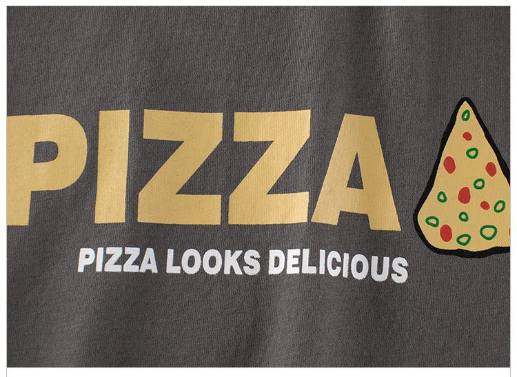 純棉短袖上衣-撞色薯條-白+綠+紅