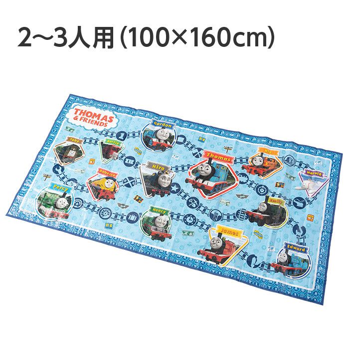 日本代購 - 輕薄防水野餐墊(2-3人)-湯瑪士小火車 (100x160cm)