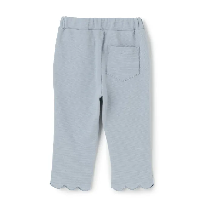 日本 Lycee mine - 下擺可愛貝殼彈力七分褲-粉紅