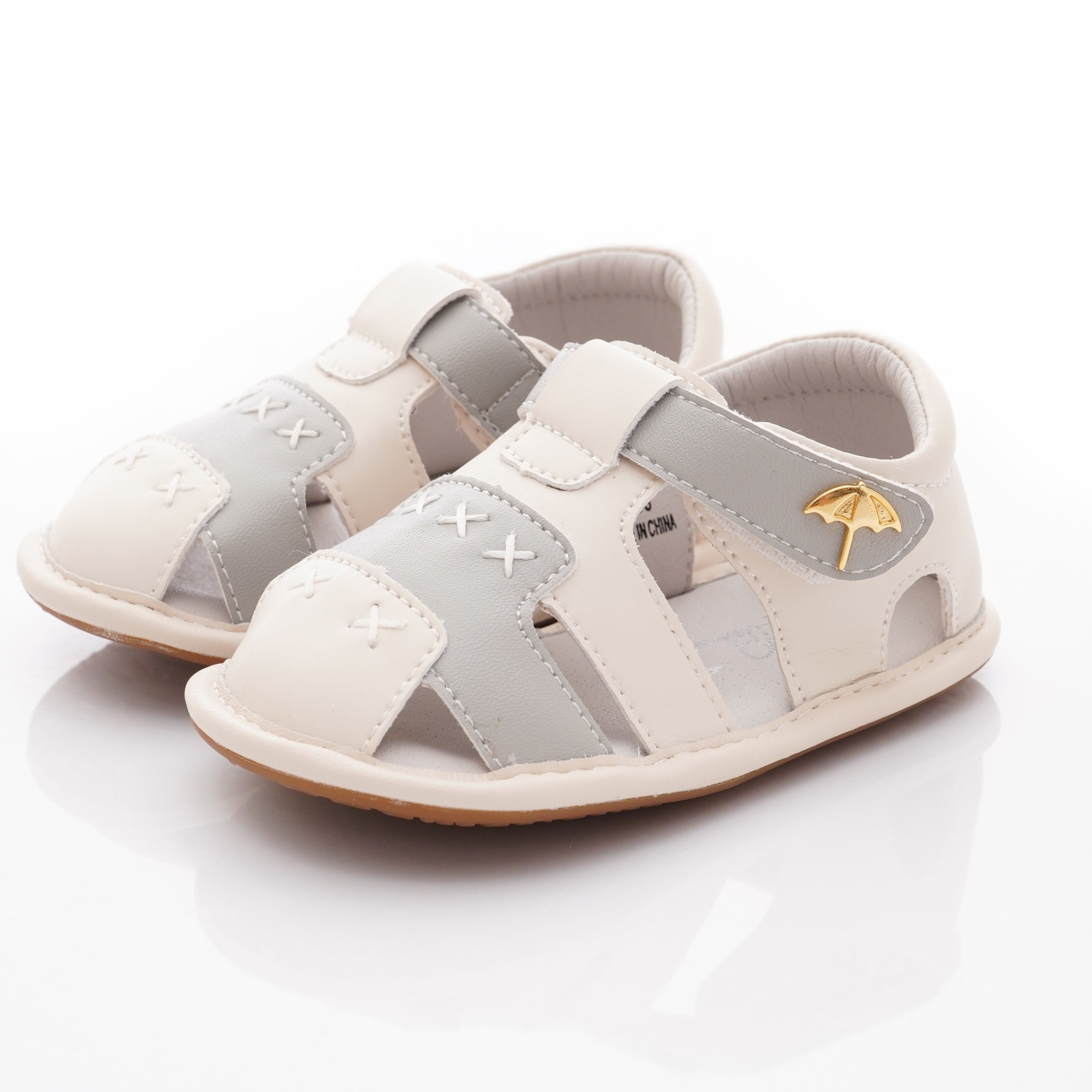 Arnold Palmer 雨傘牌 - 護趾軟軟學步涼鞋款(寶寶段)-灰