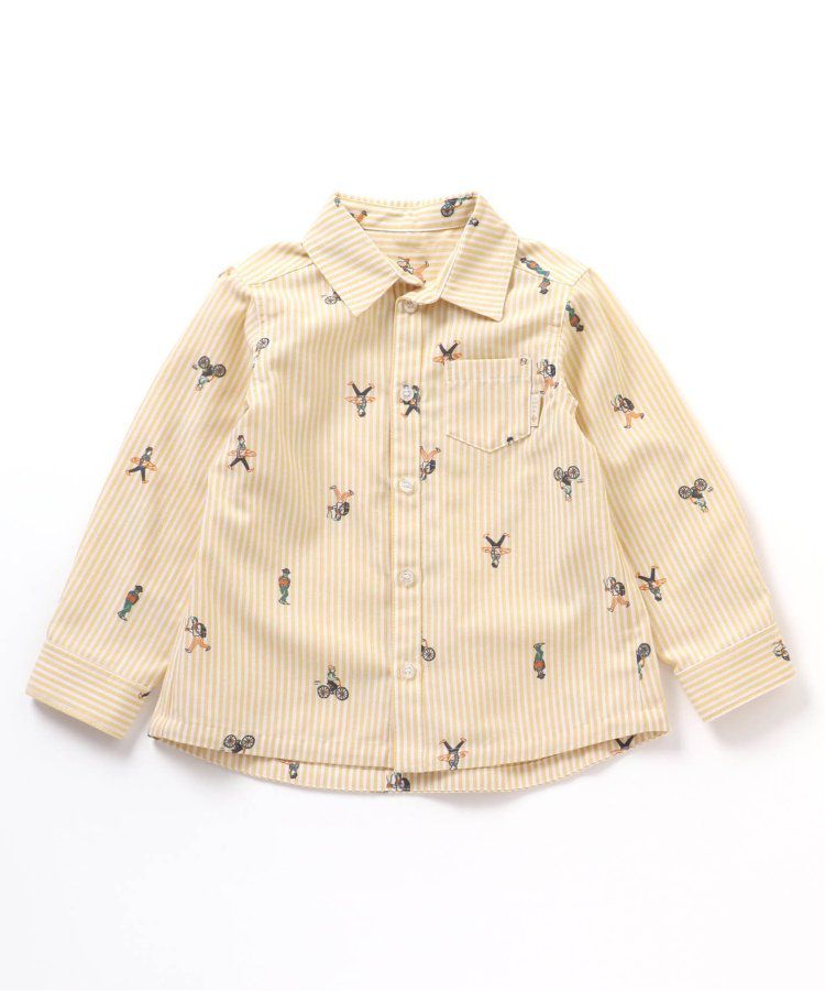 日本 BREEZE - [推薦]氣質系正式領長袖襯衫-素面-米白