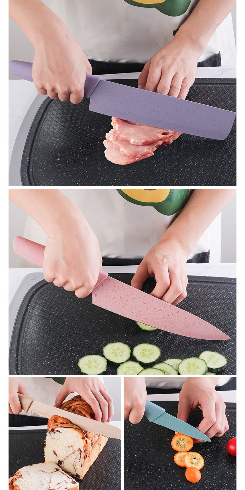 韓國 GONG YOU - 環保不鏽鋼刀具6入組