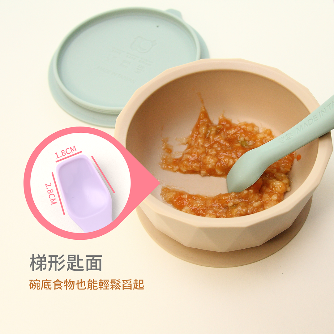 2angels - 矽膠餵食湯匙 兩入附外出盒-繁星款-兩入附外出盒-夏葉綠+紫