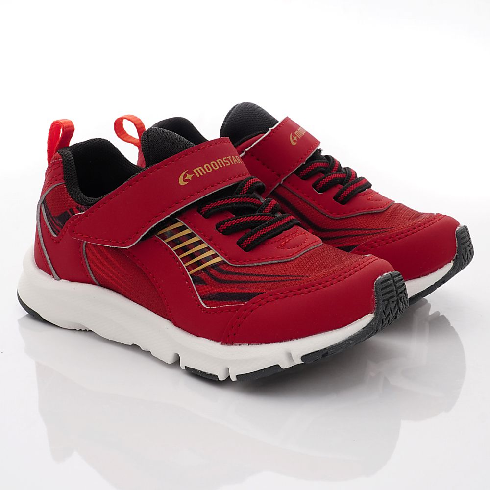 Moonstar日本月星 - 穩定機能運動款(中小童)-運動鞋-紅