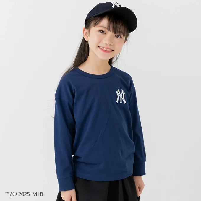 日本 Chil2 - MLB聯名 品牌刺繡長袖上衣-聖地牙哥教士-咖啡