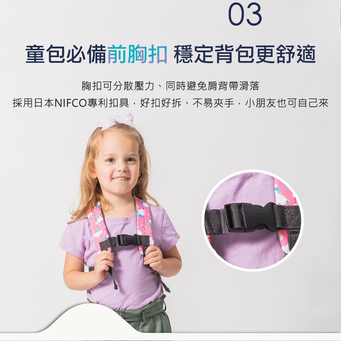 HUGGER - 幼童背包-馬達加斯加-(幼兒園書包-輕量減壓休閒後揹包) (3-7Y -B5尺寸)