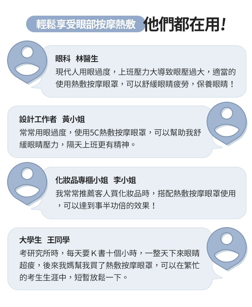 3ZeBra - 5C熱敷按摩眼罩-小資款-376g