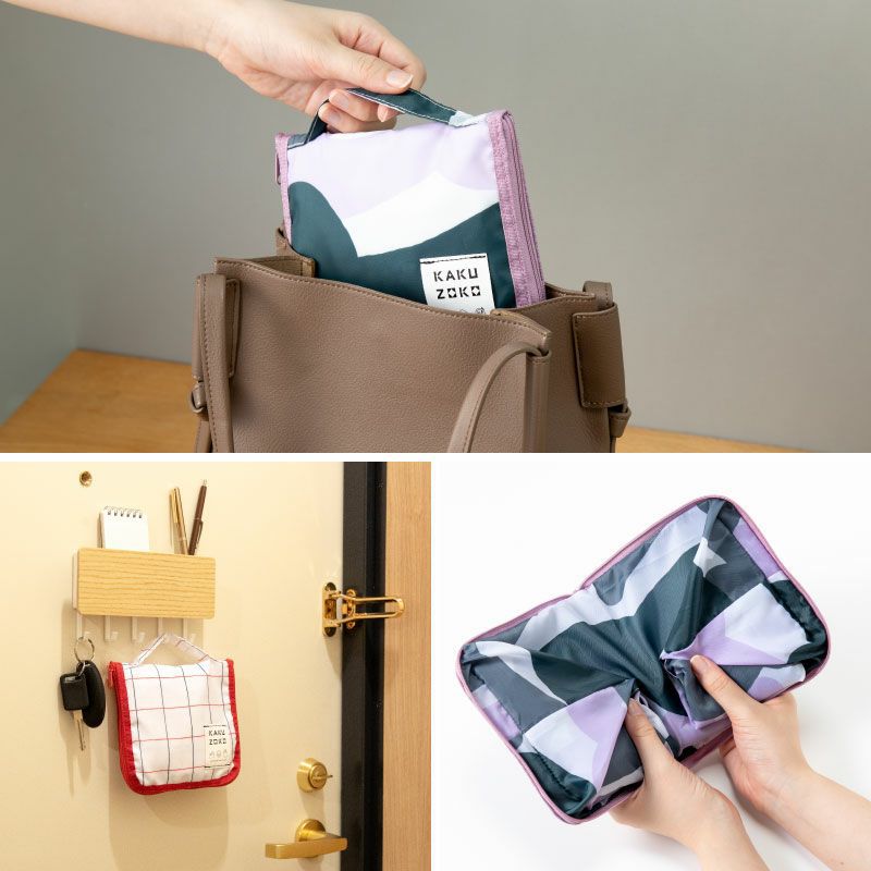 日本 IROHA - 可摺疊收納 寬底便利環保購物袋-設計款-蔬菜家族 (M(30x60x16cm))-容量12L/耐重19kg