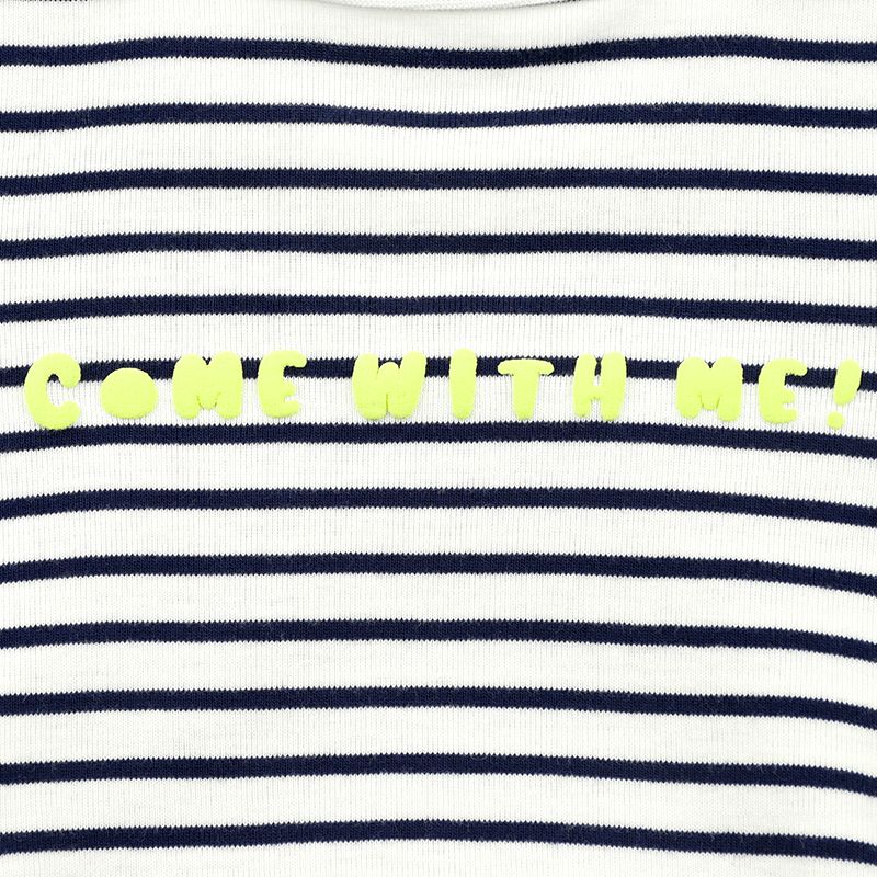 akachan honpo - 男短袖外出包屁衣-象牙白色