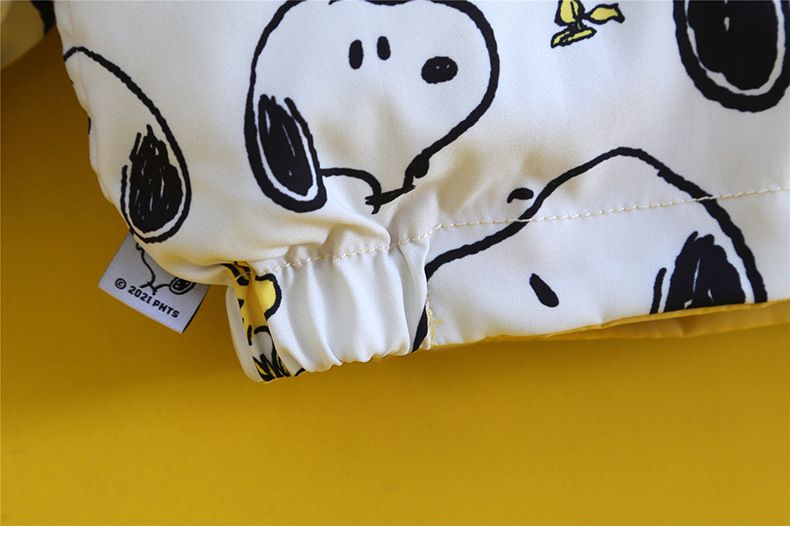 卡通人物史努比雙面穿外套-滿滿SNOOPY-黃色