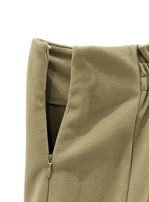 日本 GRL - 優雅質感搖曳魚尾裙(後鬆緊)-綠黃