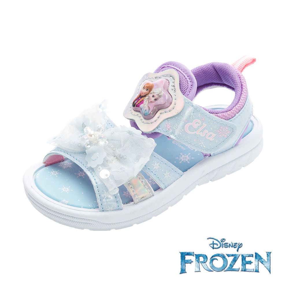 冰雪奇緣 童鞋 電燈涼鞋 FOKT51556-輕量防水-紫藍-(中童段)