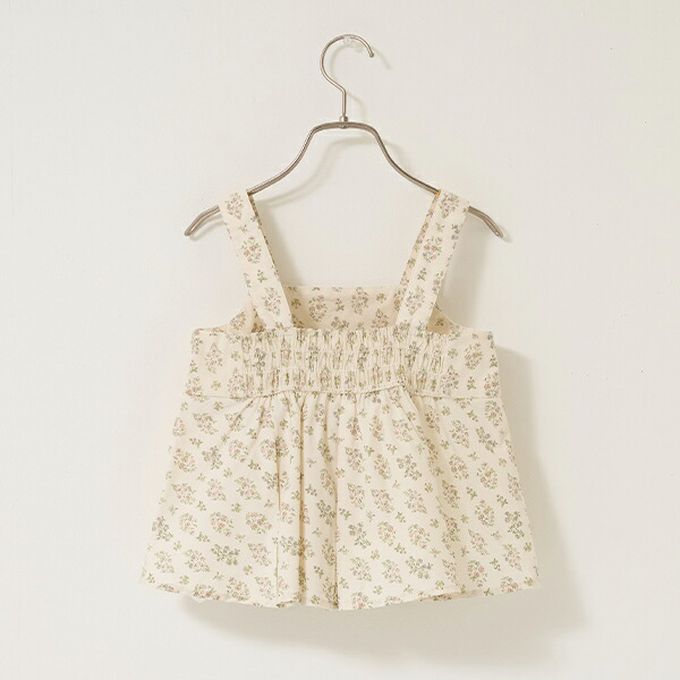 日本 Lycee mine - 100%棉 胸前蕾絲印花吊帶背心-愛心-粉紫