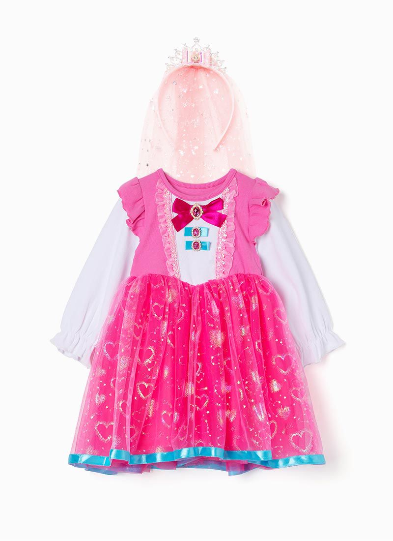 韓國 OZKIZ - 歐若拉公主洋裝(附髮飾)-粉