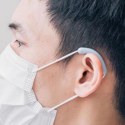 SOFF - 台灣製專利口罩減壓護套-二對-粉紅x1/透明x1