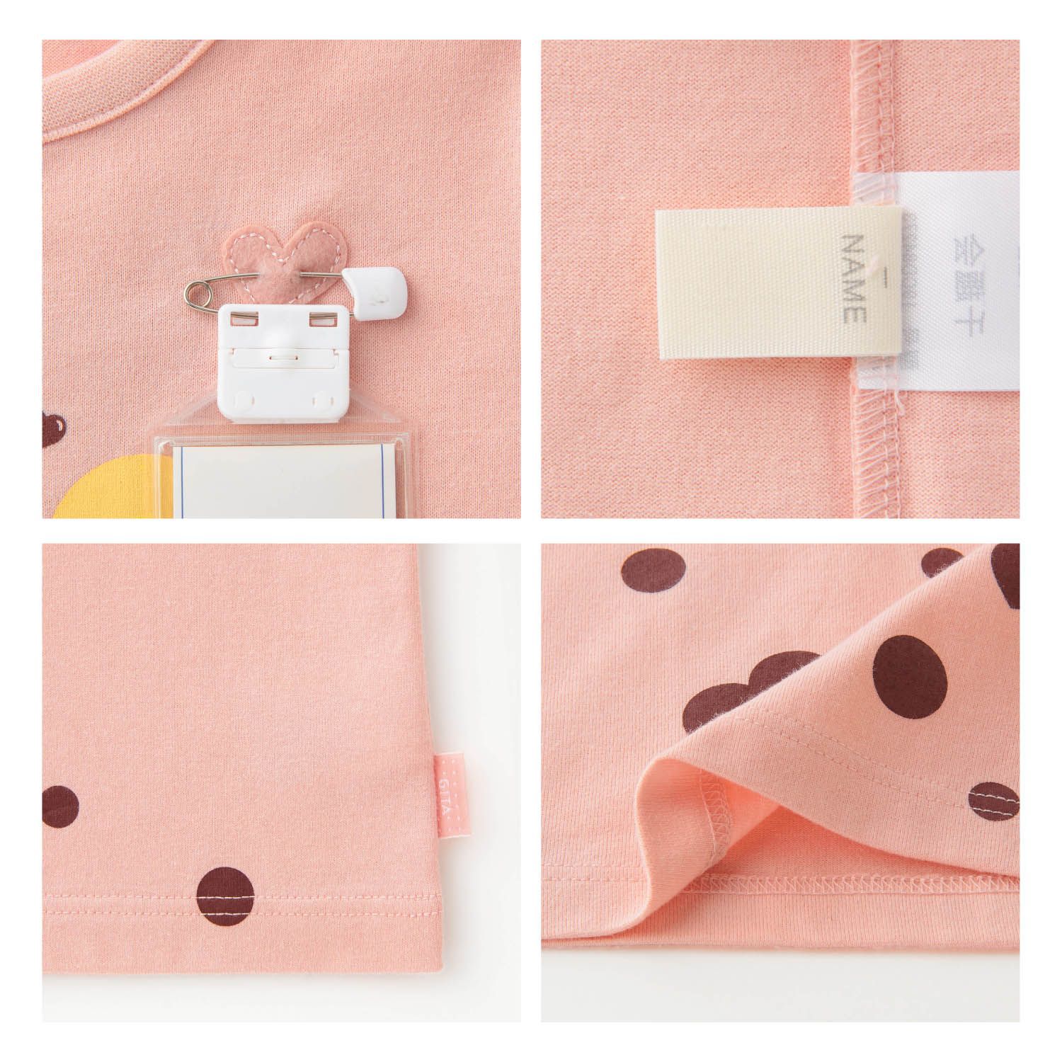 日本千趣會 - GITA 天竺棉印花短T-黑貓-黑