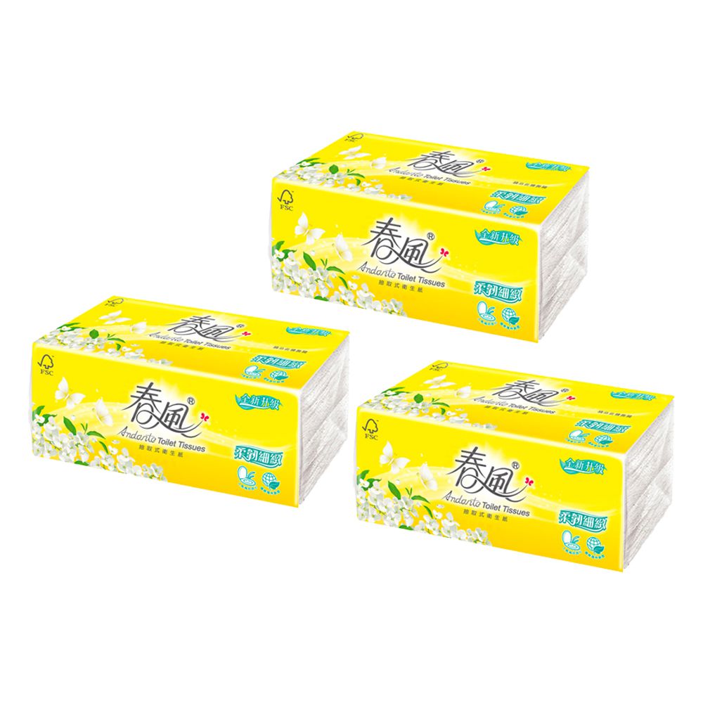 春風 - 一秒抽取式廚房紙巾 120抽x6包+抽取式衛生紙x3包*款式隨機
