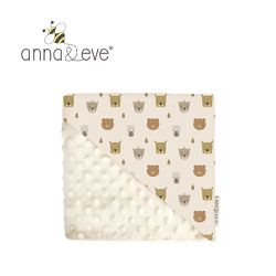 Anna&Eve - 美國 嬰幼兒安撫舒眠毯-寶貝熊-78x98cm