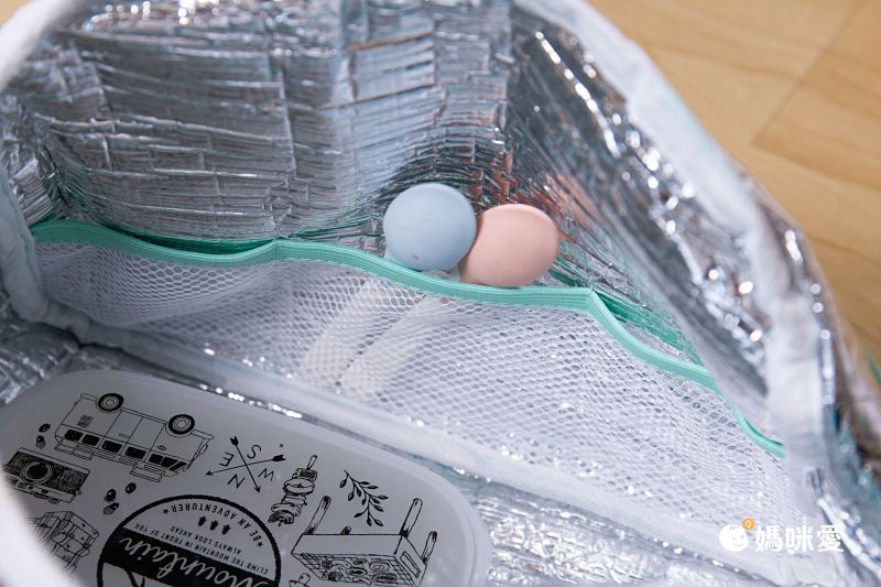 AcoMo - 多功能媽媽包-托特提袋-保冷抑菌-Tiffany (13 x 26 x 18cm)-7公升190g