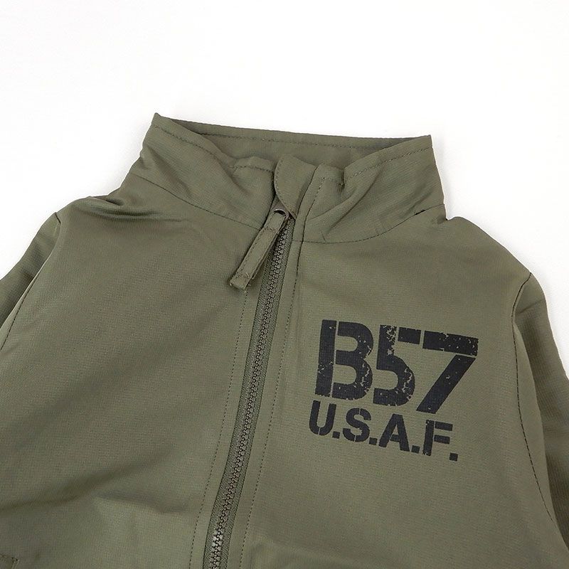 日本 ZOOLAND - 撥水加工保暖裏起毛外套-B美式英文-墨綠