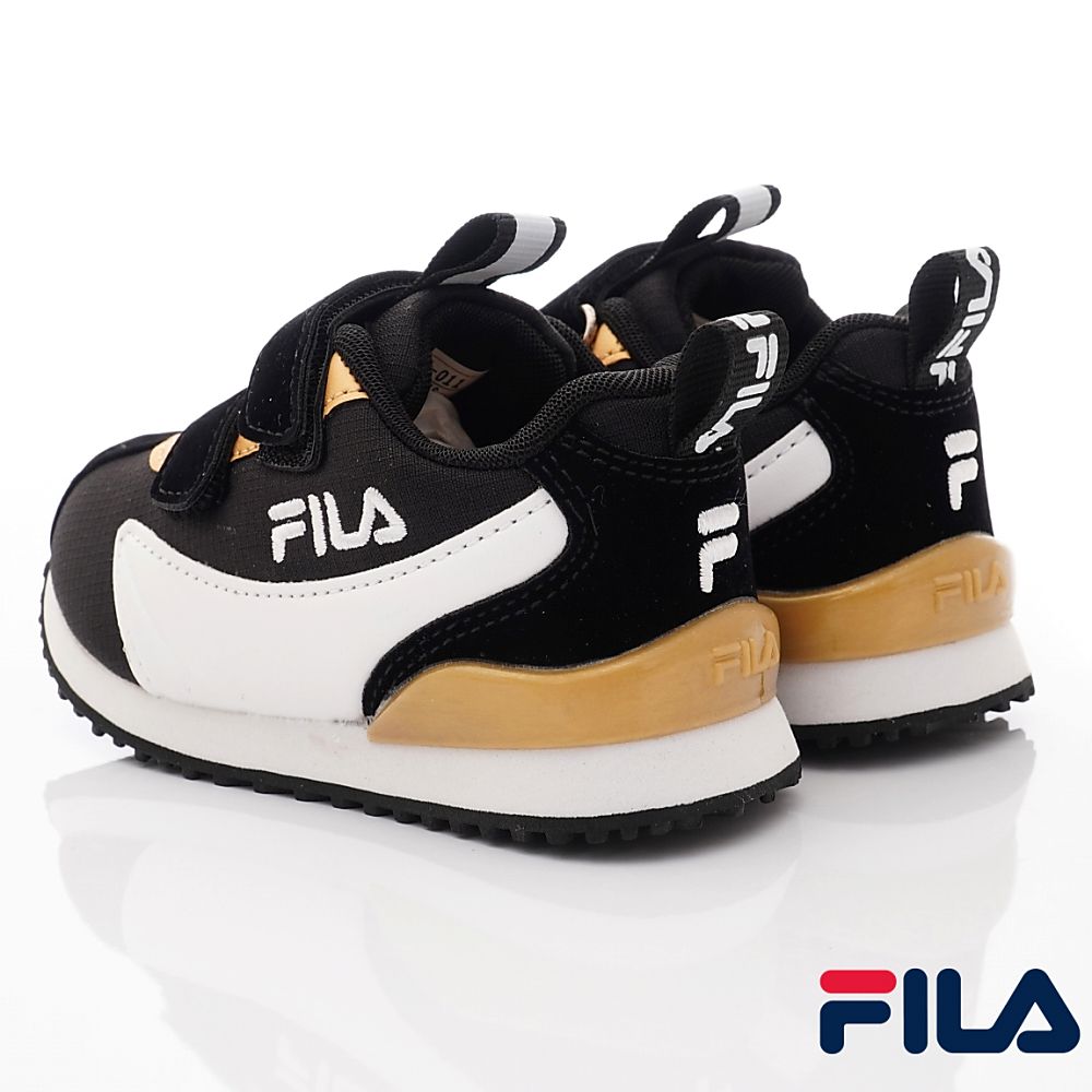 FILA - 經典慢跑鞋(中小童段)-運動鞋-黑