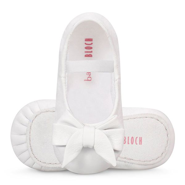 澳洲 Bloch - 蝴蝶結芭蕾舞鞋(嬰幼兒)-BB804_WHT (12-18M(12.5cm))