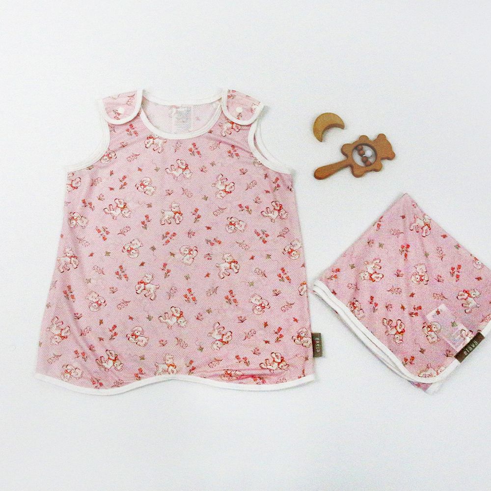 韓國 嬰幼童安撫防踢背心-沁涼款-浪漫牧場