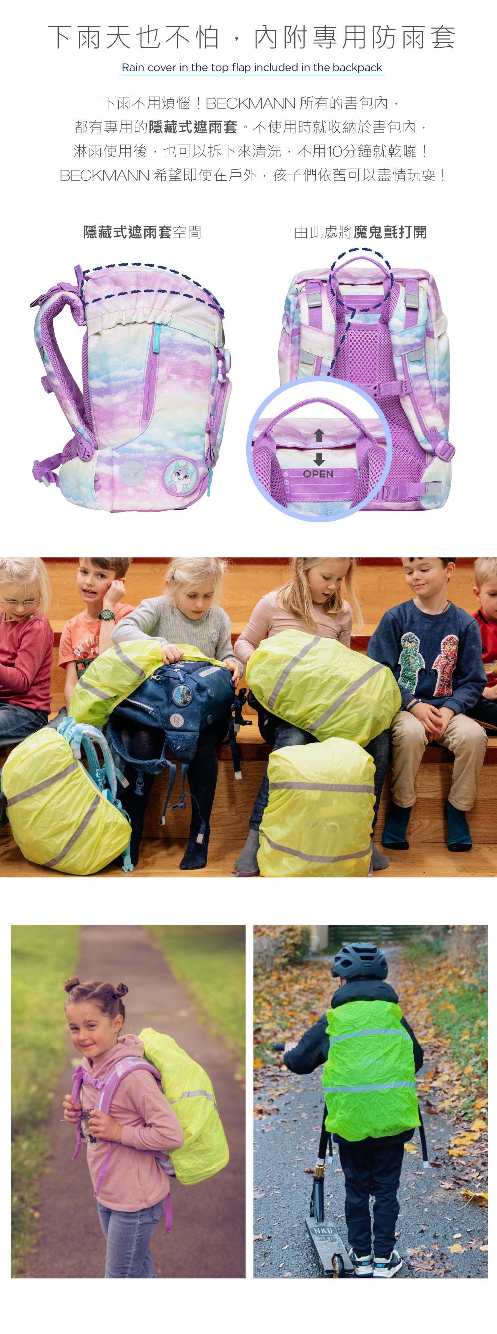 Beckmann - Classic 兒童護脊書包 22L-夢幻獨角獸 4.0