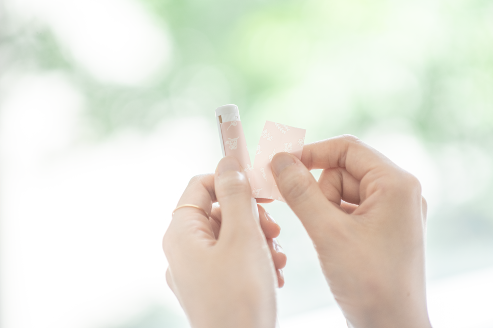 日本文具 Kanmido - LITTRO 便攜筆式口紅便利貼-文青線條-灰