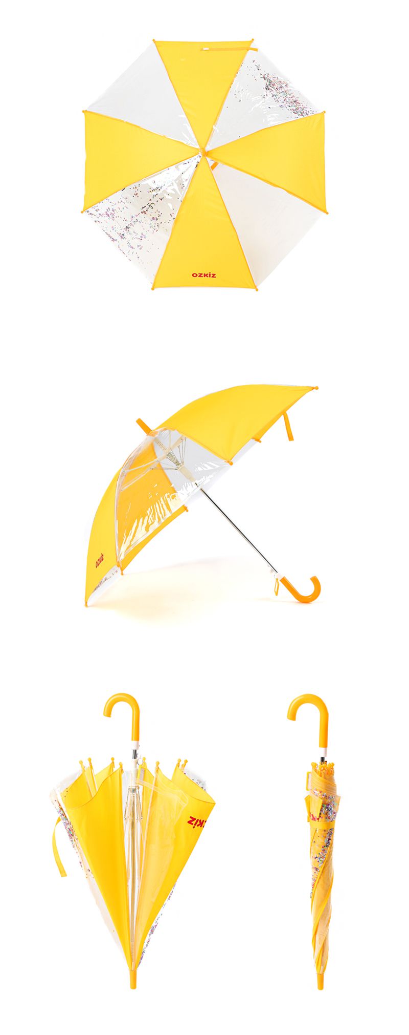 韓國 OZKIZ - 超輕量兒童安全雨傘-亮片星星 (FREE)