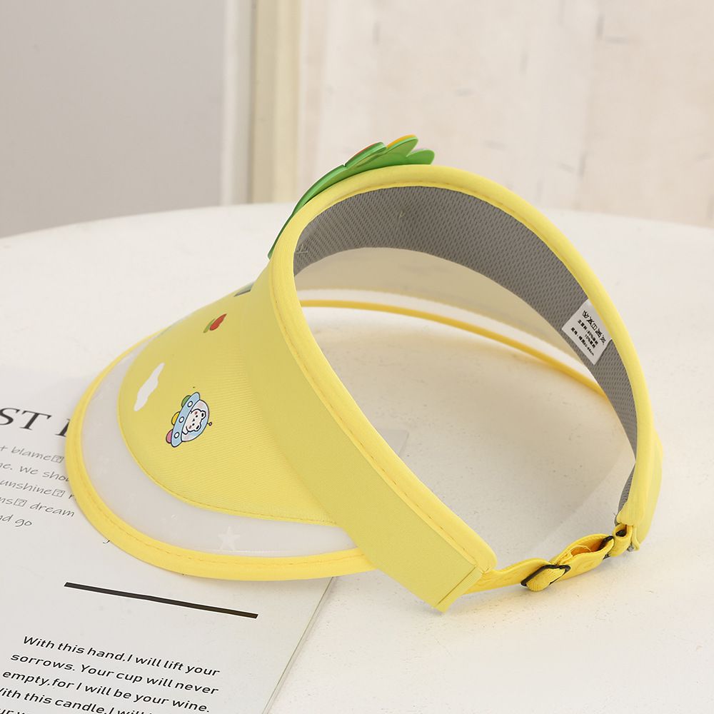 兒童空頂遮陽帽-兔子-粉色 (建議2-8歲)