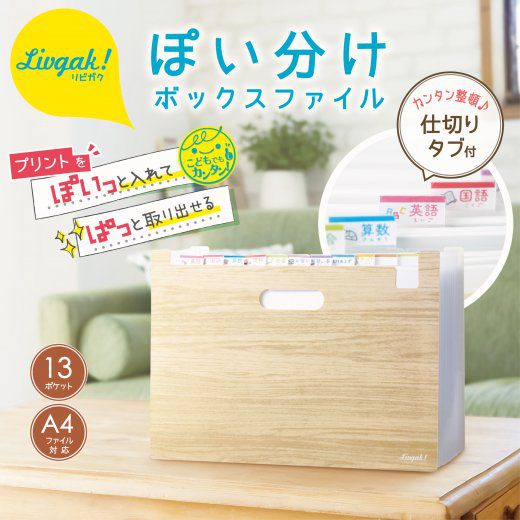 日本文具 SONIC - 多功能學習用分類整理盒 (33x23.5x2.4cm)