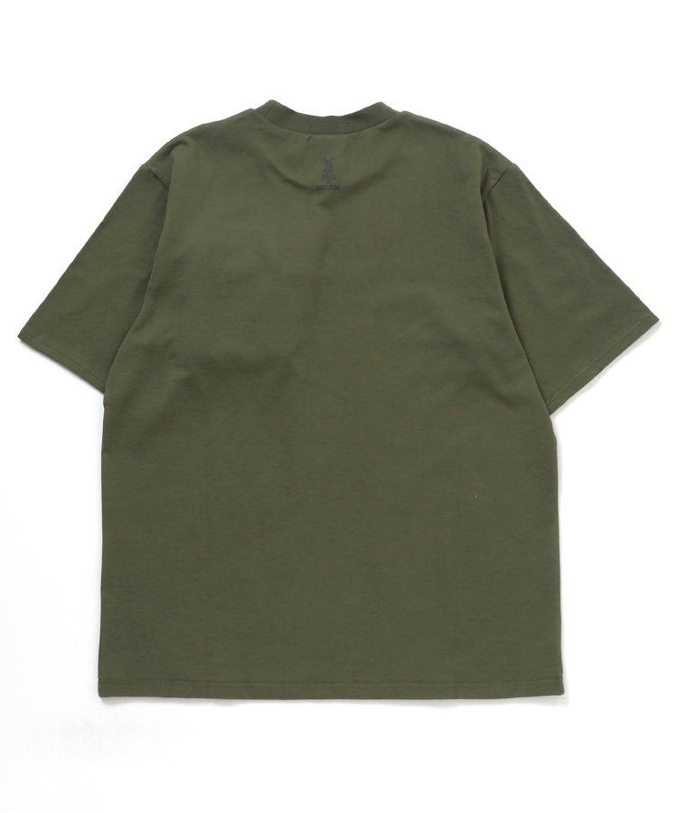 日本 BREEZE - 聯名款 夜光拉鍊大口袋短袖上衣(大人)-撞色-白