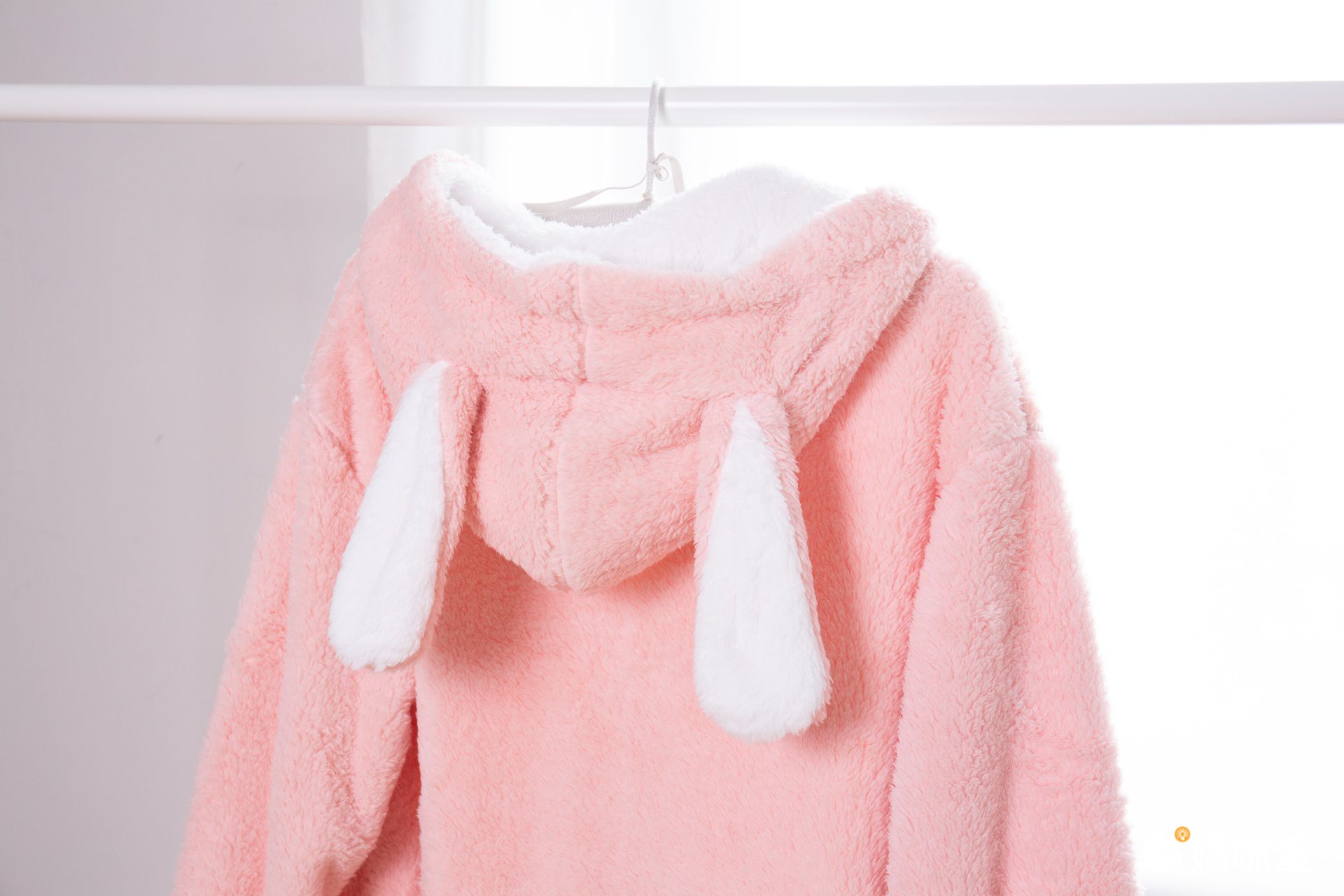 成人超柔軟珊瑚絨家居服-長袍-粉色