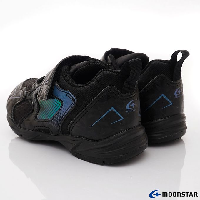 Moonstar日本月星 - 月星閃電電燈競速童鞋-ZB11126黑(中小童段)-機能運動鞋-黑